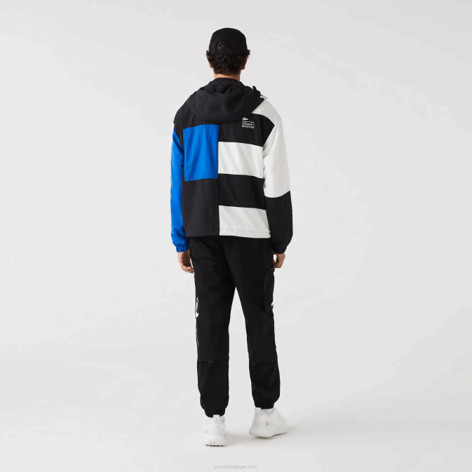 noir 031 V6HV1003 Hommes Lacoste pantalon de survêtement oversize à logo contrastant