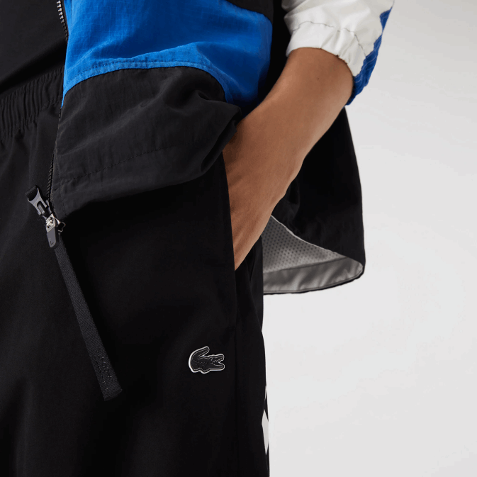 noir 031 V6HV1003 Hommes Lacoste pantalon de survêtement oversize à logo contrastant
