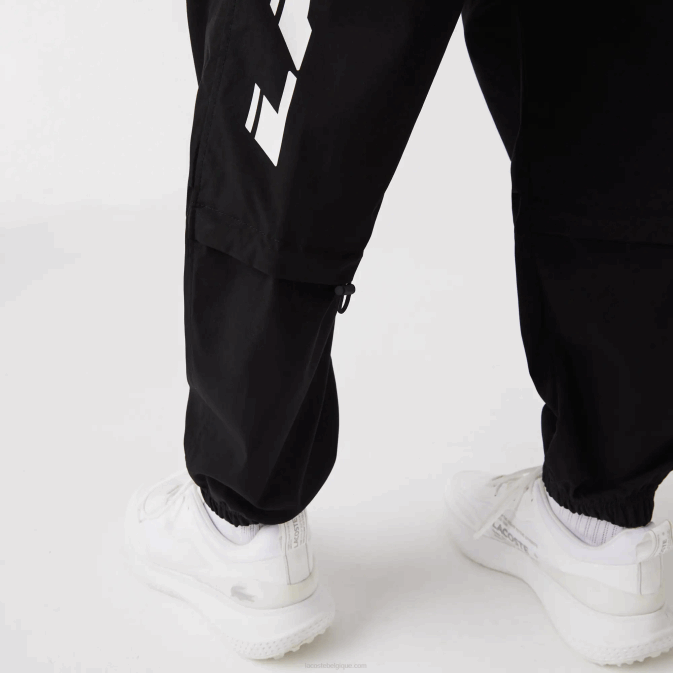 noir 031 V6HV1003 Hommes Lacoste pantalon de survêtement oversize à logo contrastant