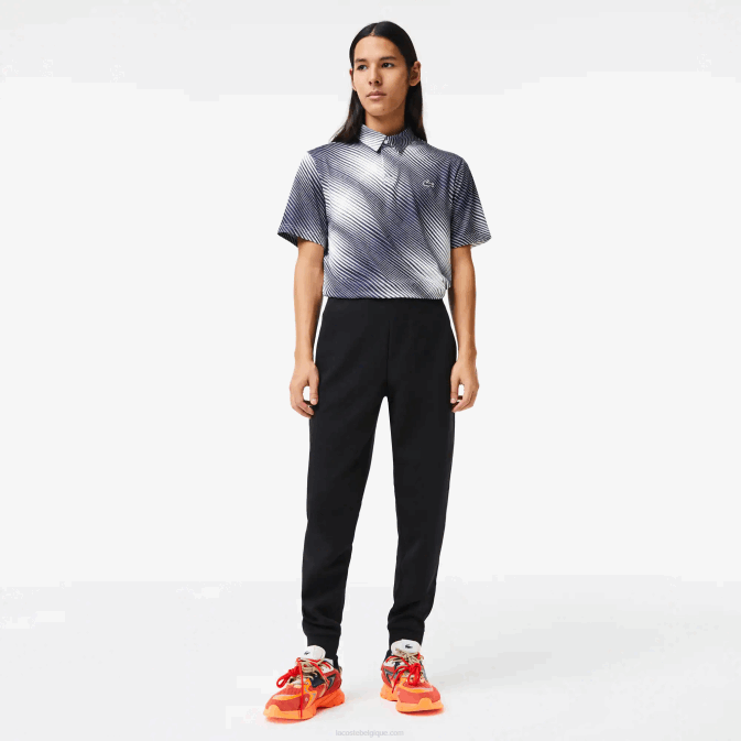 noir 031 V6HV1004 Hommes Lacoste pantalon de survêtement coupe slim en coton mélangé chiné