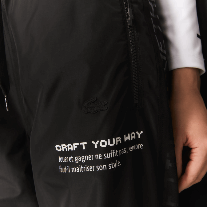 noir 031 V6HV1175 Hommes Lacoste pantalon de survêtement en nylon live x minecraft