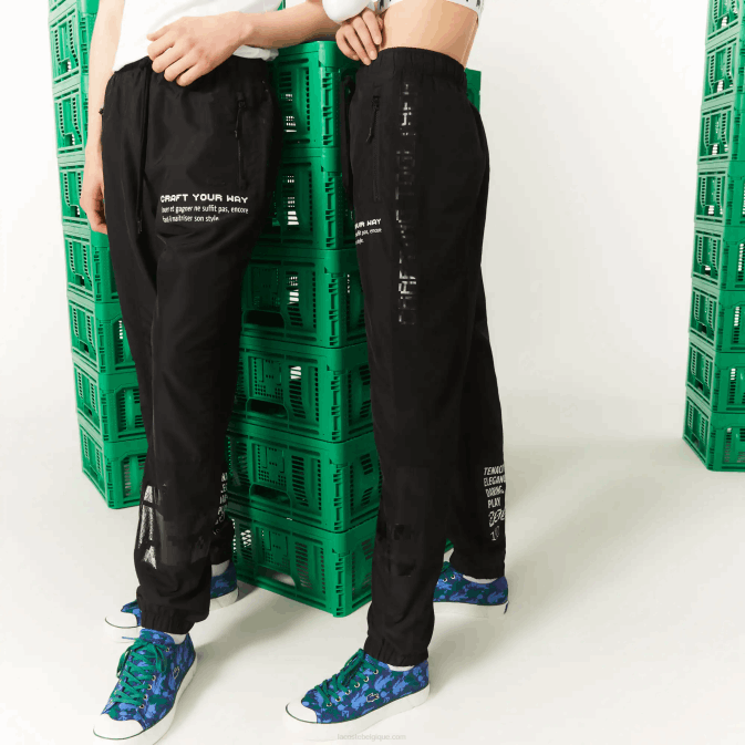 noir 031 V6HV1175 Hommes Lacoste pantalon de survêtement en nylon live x minecraft