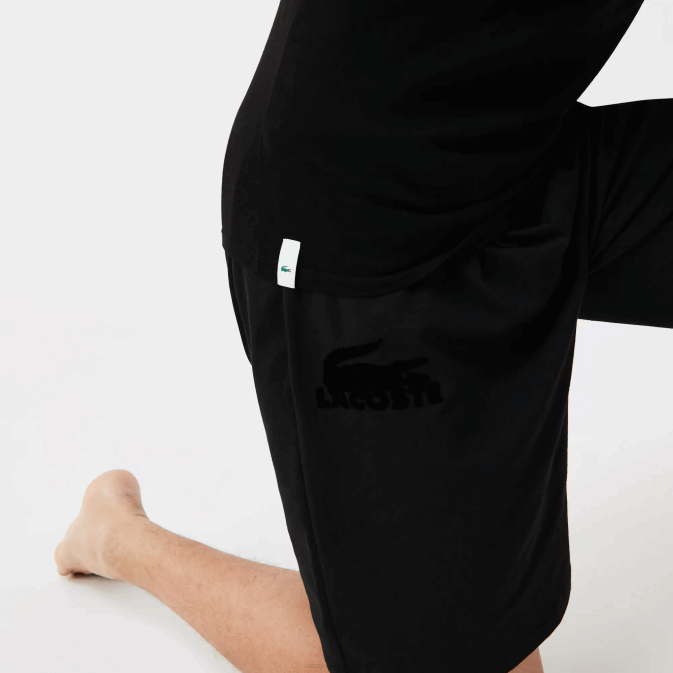 noir 031 V6HV1351 Hommes Lacoste lot de 3 t-shirts en coton à col rond