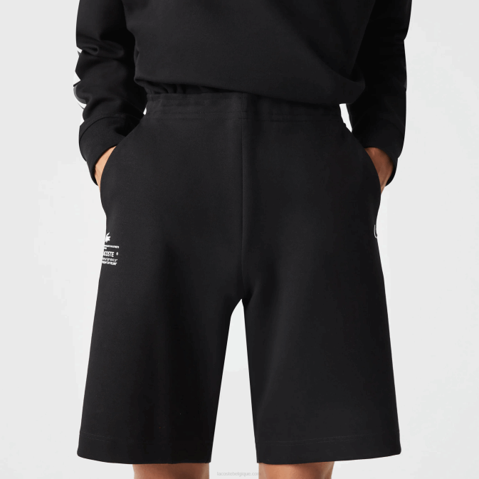 noir 031 V6HV1354 Hommes Lacoste short à imprimé réfléchissant