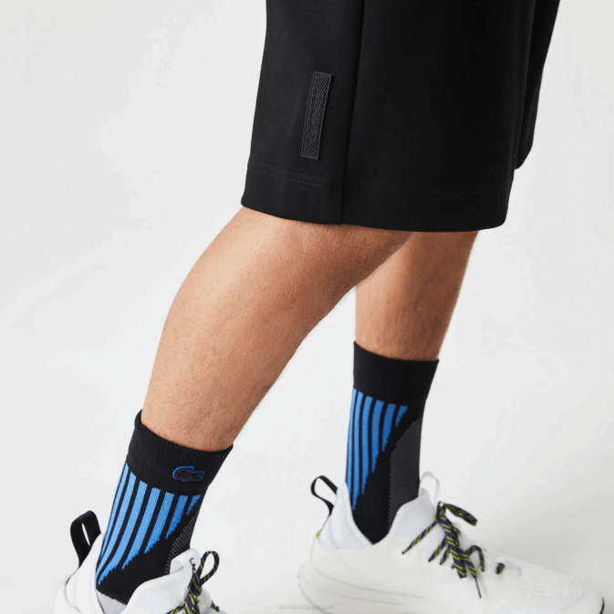 noir 031 V6HV1354 Hommes Lacoste short à imprimé réfléchissant