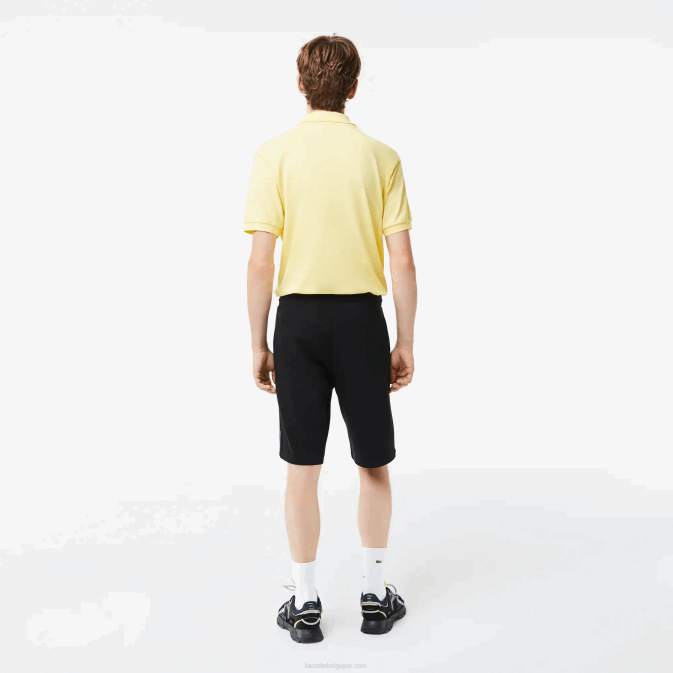 noir 031 V6HV1390 Hommes Lacoste short en coton mélangé stretch