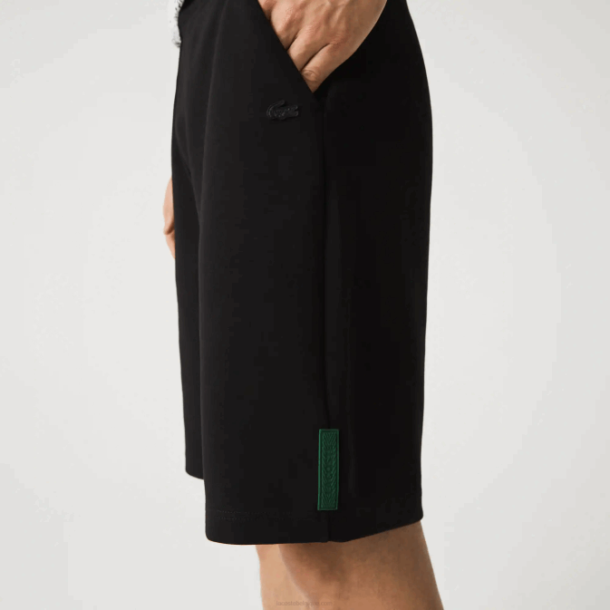 noir 031 V6HV1390 Hommes Lacoste short en coton mélangé stretch