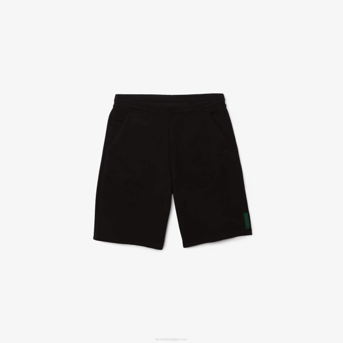 noir 031 V6HV1390 Hommes Lacoste short en coton mélangé stretch