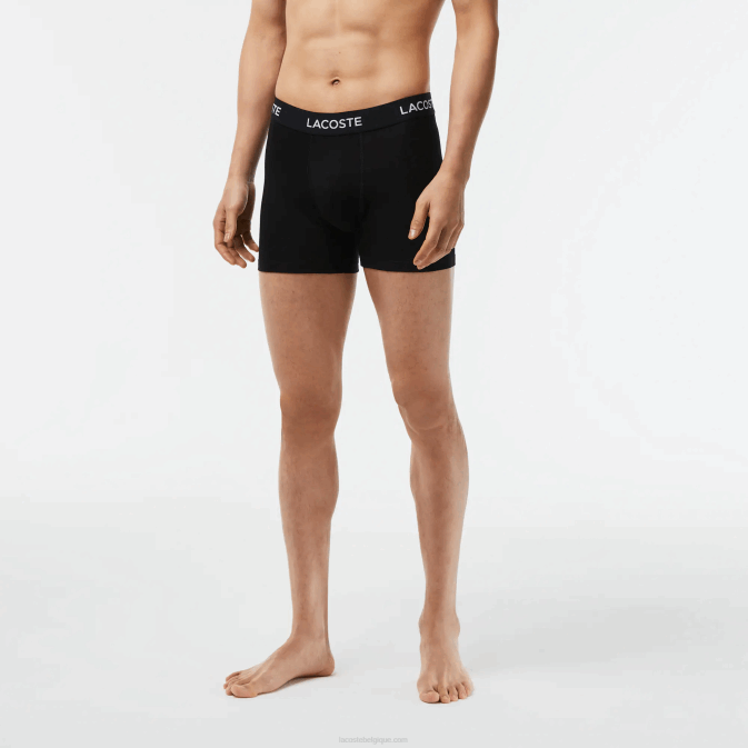 noir 031 V6HV1399 Hommes Lacoste lot de 5 boxers taille logo