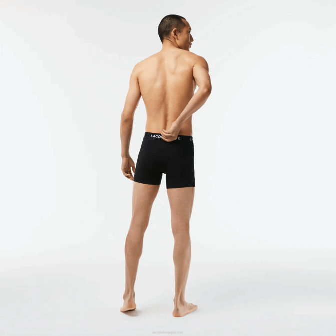noir 031 V6HV1399 Hommes Lacoste lot de 5 boxers taille logo