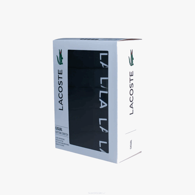noir 031 V6HV1412 Hommes Lacoste Lot de 5 boxers en coton stretch