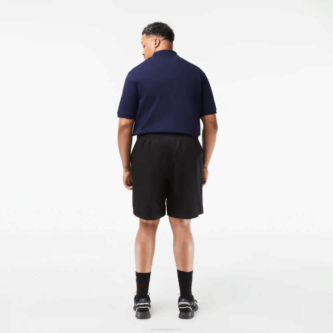 noir 031 V6HV1445 Hommes Lacoste short de sport doublé en jersey coupe décontractée - grande taille - grand