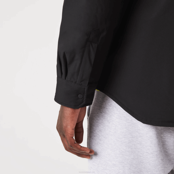 noir 031 V6HV1569 Hommes Lacoste surchemise imperméable