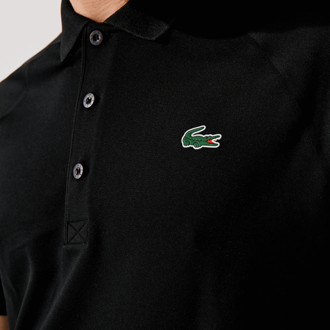 noir 031 V6HV165 Hommes Lacoste polo sport interlock respirant et résistant à l\abrasion