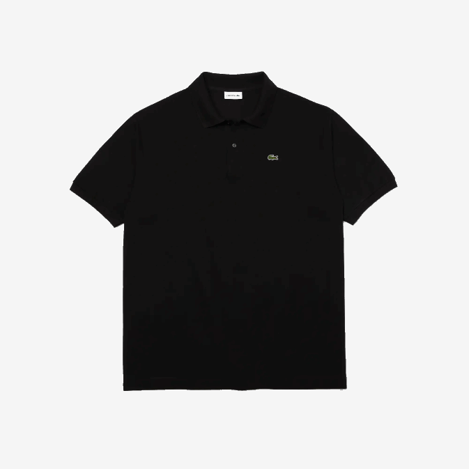 noir 031 V6HV170 Hommes Lacoste polo en coton petit piqué - grande taille - grand