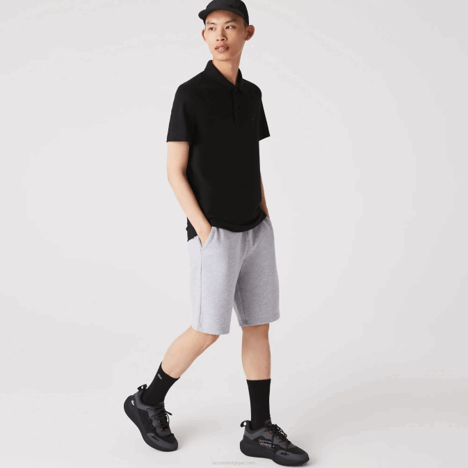 noir 031 V6HV173 Hommes Lacoste polo en piqué de coton respirant Active Movement