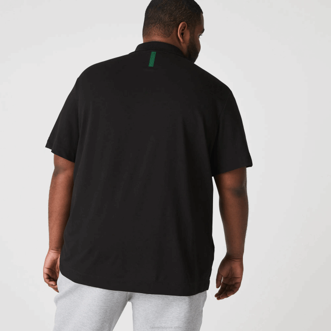 noir 031 V6HV173 Hommes Lacoste polo en piqué de coton respirant Active Movement