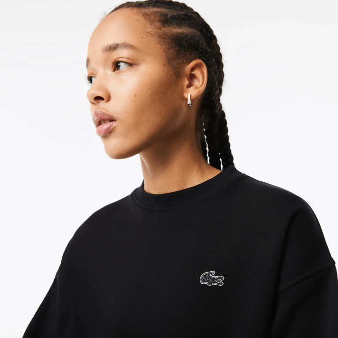 noir 031 V6HV2391 femmes Lacoste sweat à logo dans le dos