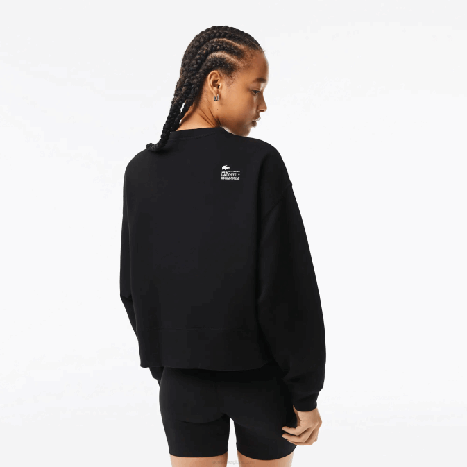 noir 031 V6HV2391 femmes Lacoste sweat à logo dans le dos