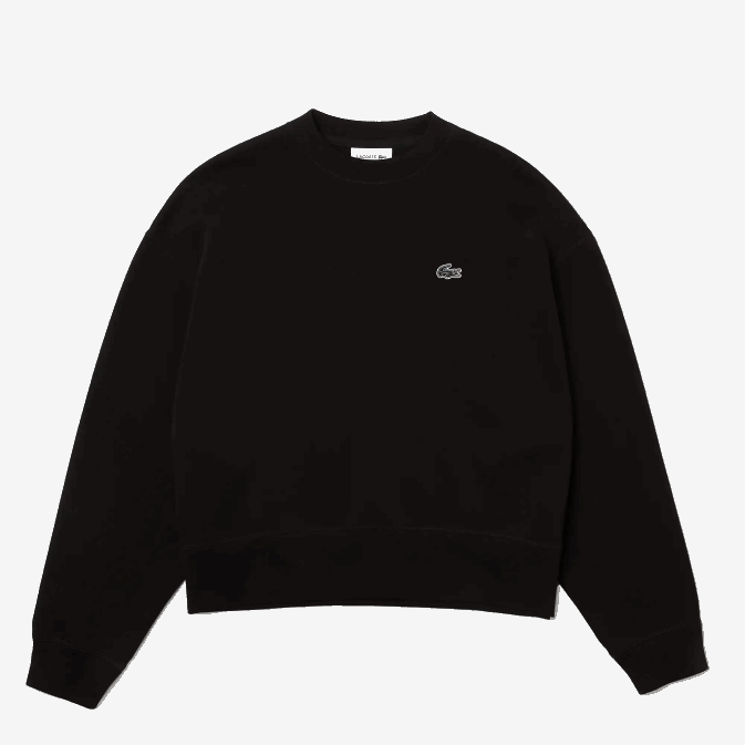 noir 031 V6HV2391 femmes Lacoste sweat à logo dans le dos