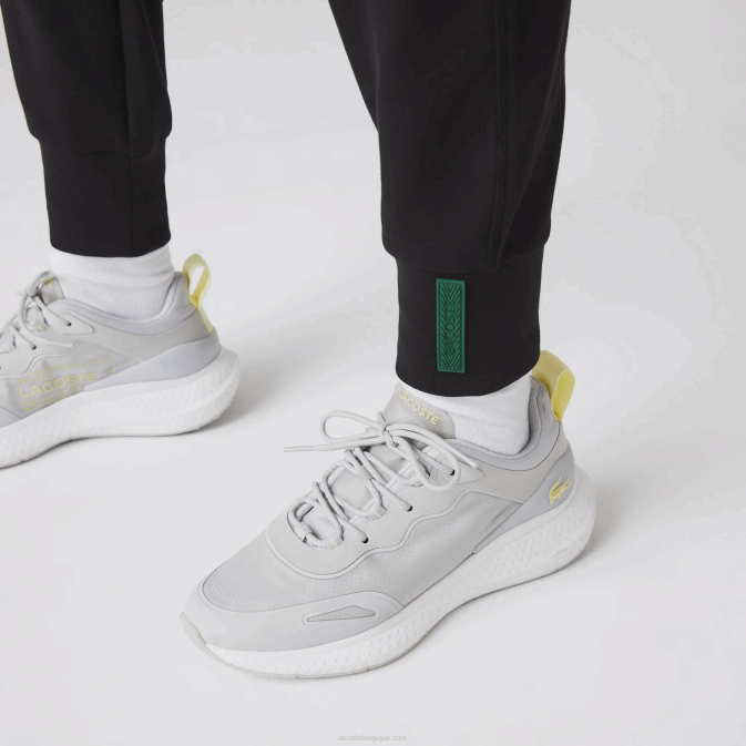 noir 031 V6HV2404 femmes Lacoste pantalon de survêtement en jersey de coton