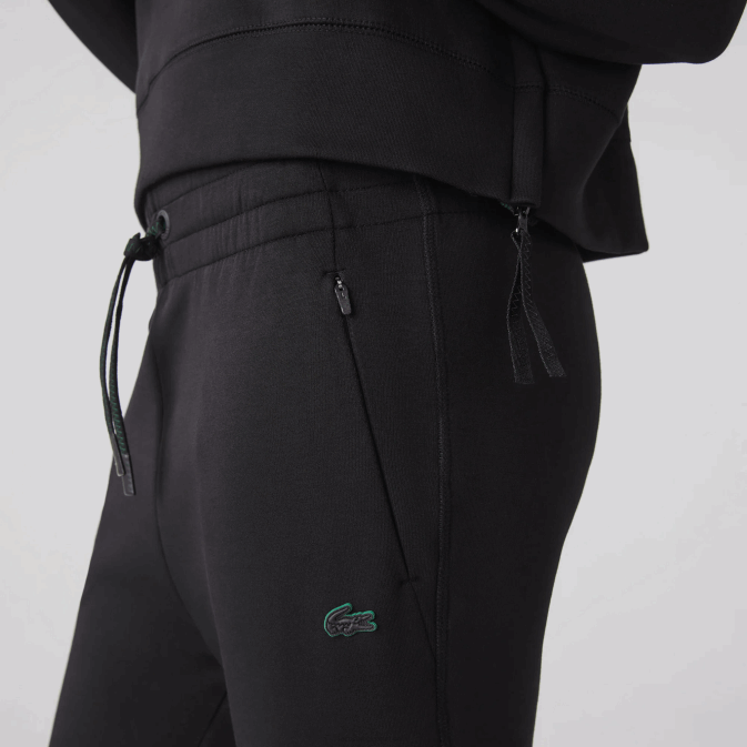 noir 031 V6HV2404 femmes Lacoste pantalon de survêtement en jersey de coton