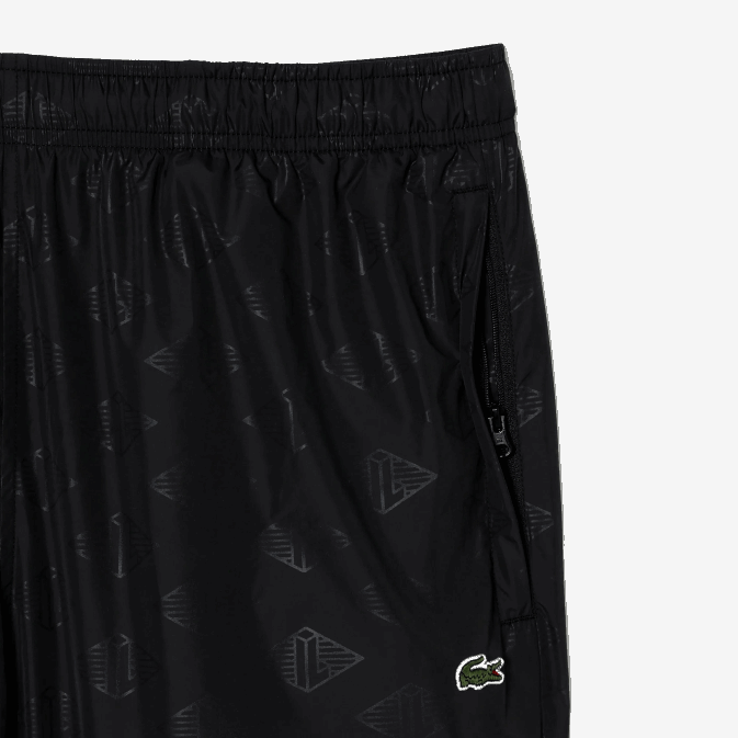 noir 031 V6HV318 Hommes Lacoste pantalon de jogging à motif monogrammé
