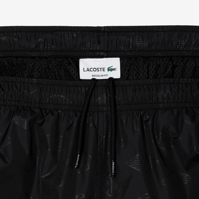 noir 031 V6HV318 Hommes Lacoste pantalon de jogging à motif monogrammé