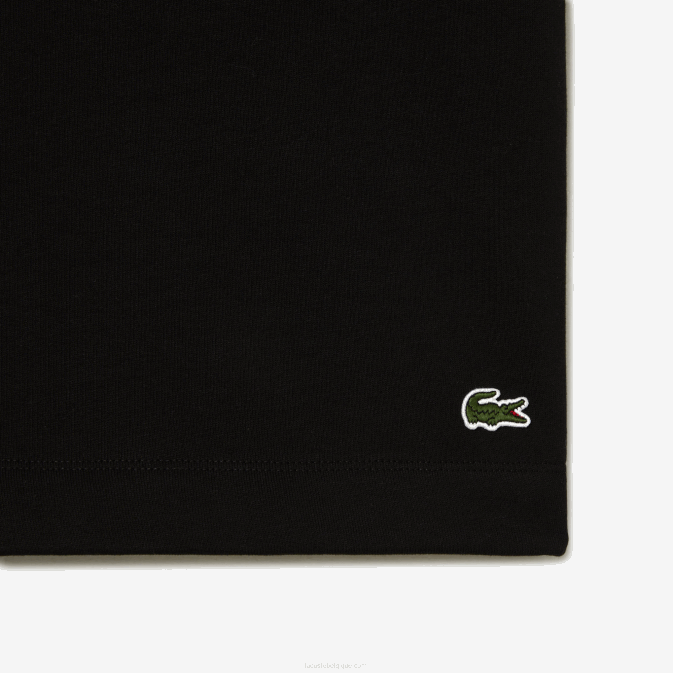 noir 031 V6HV463 Hommes Lacoste short molleton gratté coton bio - grande taille - grand