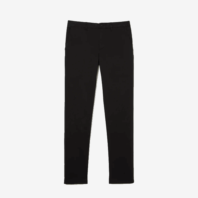 noir 031 V6HV477 Hommes Lacoste nouveau pantalon slim classique en coton stretch