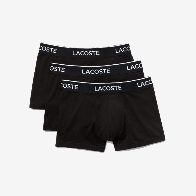 noir 031 V6HV484 Hommes Lacoste lot de 3 boxers casual