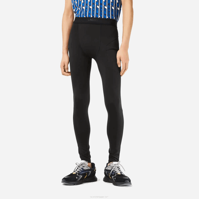 noir 031 V6HV509 Hommes Lacoste legging sport en polyester recyclé
