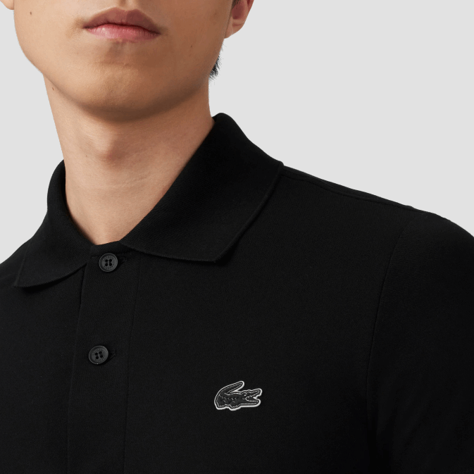 noir 031 V6HV626 Hommes Lacoste polo regular fit en piqué à logo