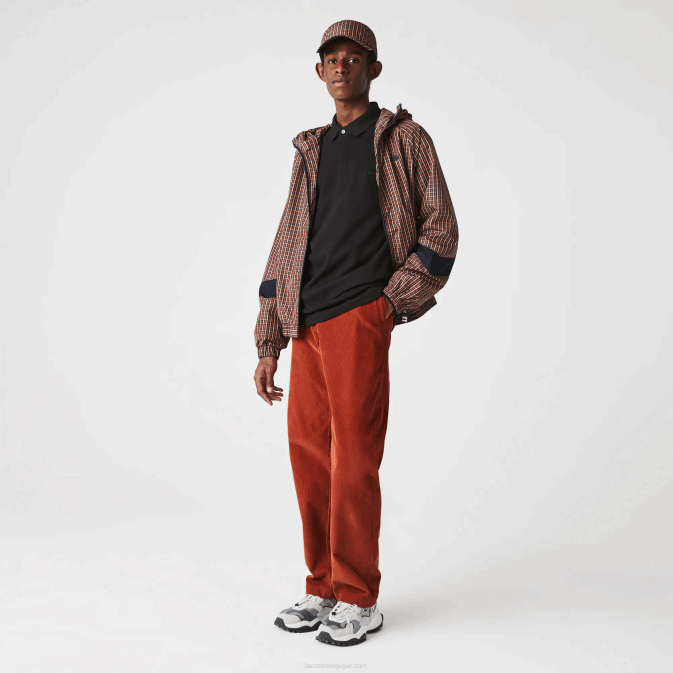 noir 031 V6HV667 Hommes Lacoste polo en piqué de coton stretch à manches longues smart paris