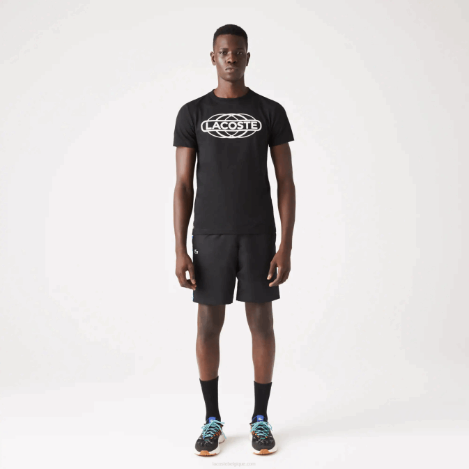 noir 031 V6HV694 Hommes Lacoste t-shirt jersey bio sport