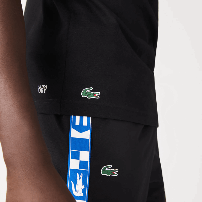 noir 031 V6HV694 Hommes Lacoste t-shirt jersey bio sport