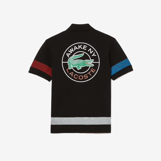 noir 031 V6HV899 Hommespolo lacoste x awake ny en piqué de coton color block