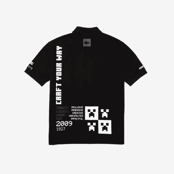 noir 031 V6HV938 Hommes Lacoste polo en coton biologique coupe ample live x minecraft