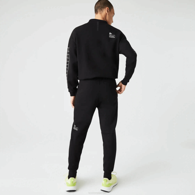 noir 031 V6HV973 Hommes Lacoste pantalon de survêtement slim à logo