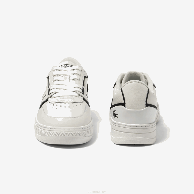 noir 147 V6HV1725 Hommes Lacoste baskets en cuir l001