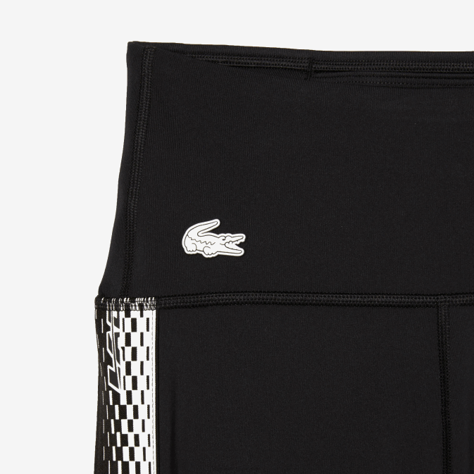 noir 8vm V6HV2402 femmes Lacoste legging à rayures logo