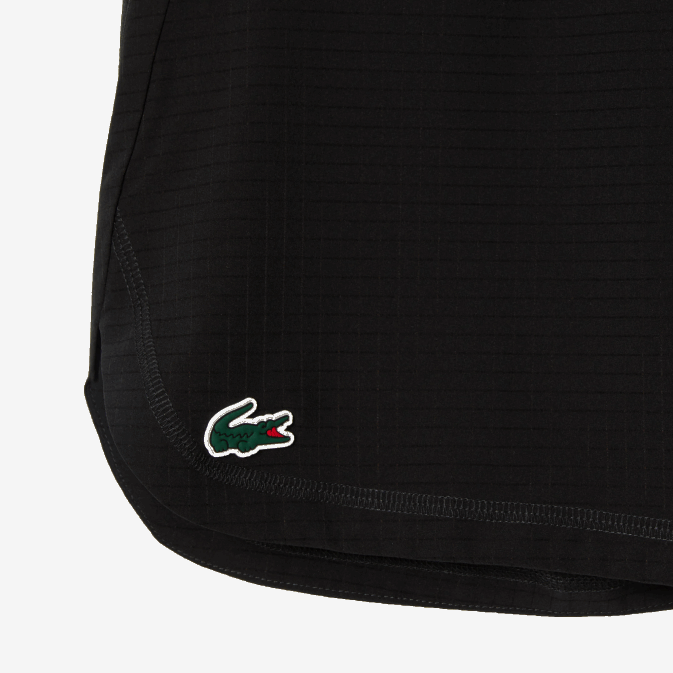 noir 8vm V6HV458 Hommes Lacoste short en résille stretch à carreaux sport