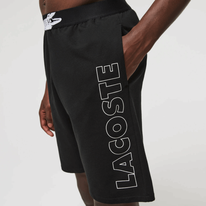 noir blanc 258 V6HV1513 Hommes Lacoste short d\intérieur en molleton de coton de marque
