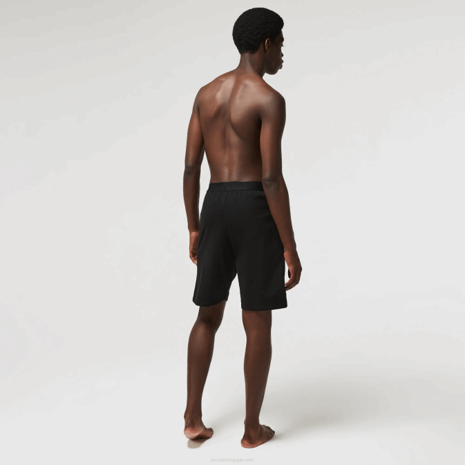 noir blanc 258 V6HV1513 Hommes Lacoste short d\intérieur en molleton de coton de marque