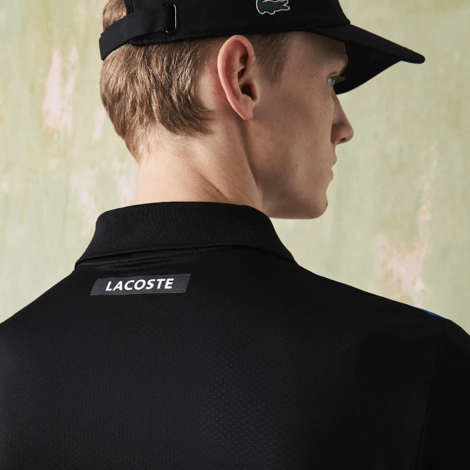 noir bleu blanc 7ke V6HV786 Hommes Lacoste polo de tennis piqué ultra sec sport