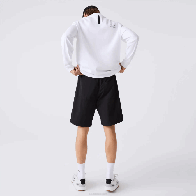 noir bleu blanc se1 V6HV1500 Hommes Lacoste short color-block à effet patchwork