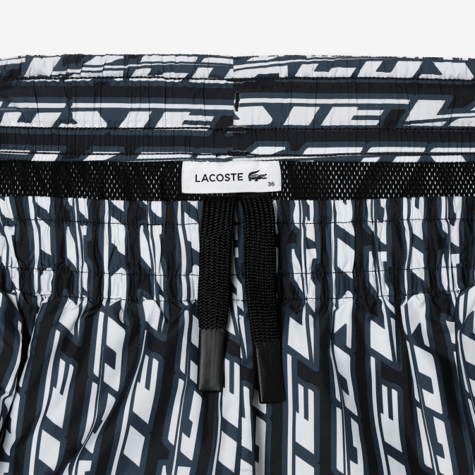 noir bleu blanc zi8 V6HV2395 femmes Lacoste pantalon de survêtement avec logo imprimé