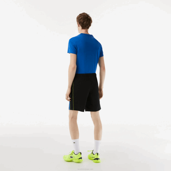 noir bleu jaune xis V6HV425 Hommes Lacoste short de tennis en polyester recyclé