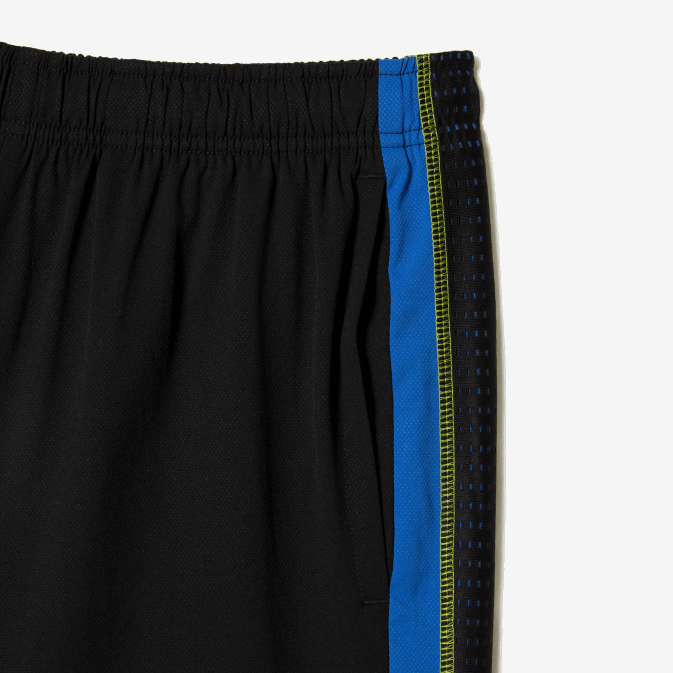 noir bleu jaune xis V6HV425 Hommes Lacoste short de tennis en polyester recyclé