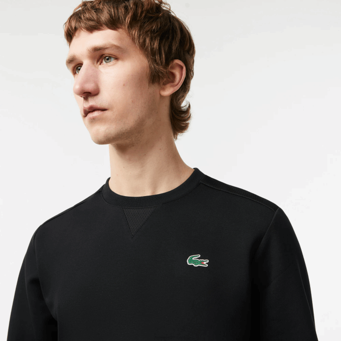 noir c31 V6HV1063 Hommes Lacoste sweat à empiècements en mesh sport